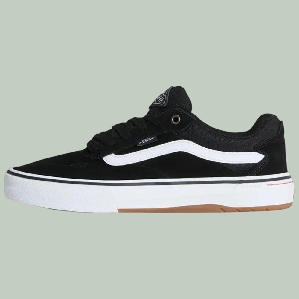 Vans Kyle Walker Pro Black White Suede Strap Skate Shoes Men's 7.5 NEW